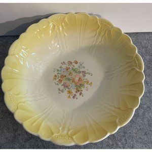 Vintage Yellow Morning Bouquet Vegetable Bowl 1957 USA Salem,    # 1723